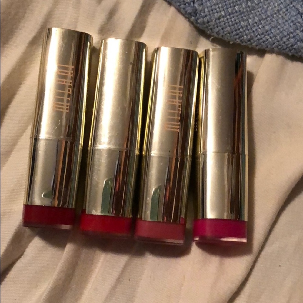 Milani lip in Matte Orchid, Darling, Iconic, Luxe